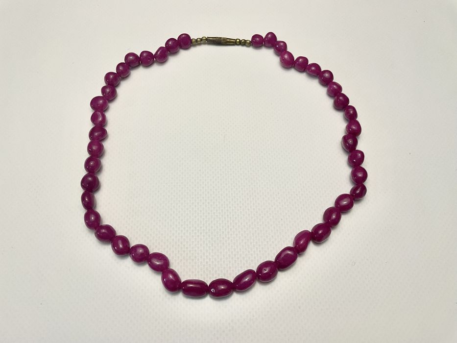 Намисто натуральний рубін