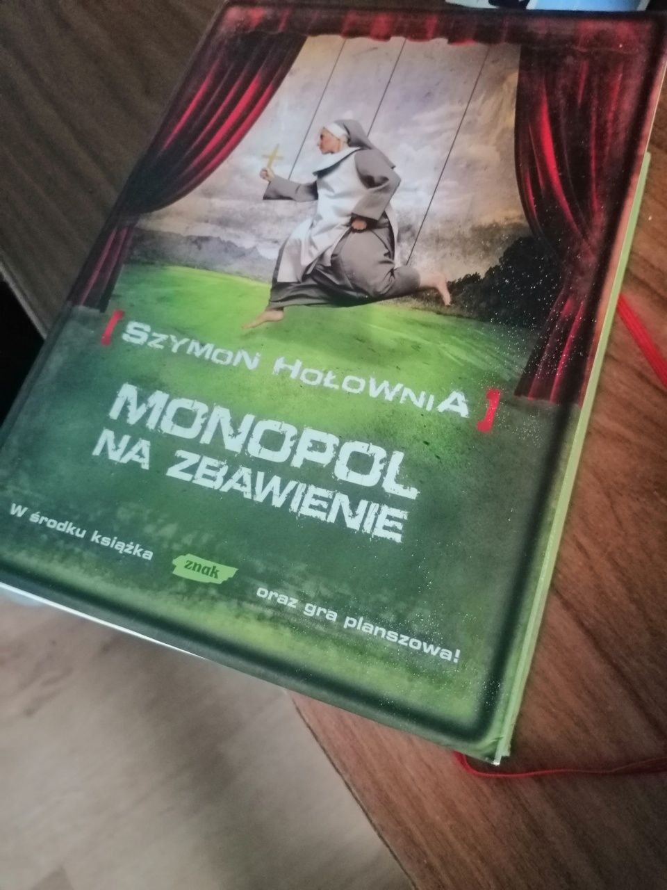 Szymon Hołownia "Monopol na zbawienie" książka z grą planszową.