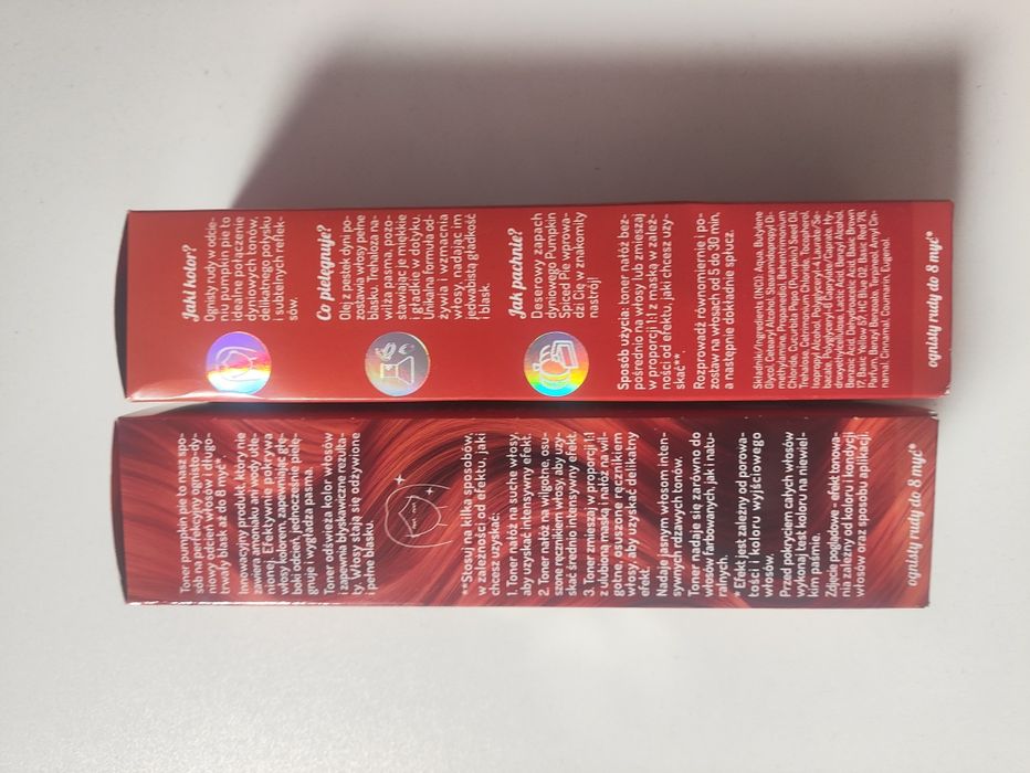 Toner do włosów onlybio kolor ognisty rudy