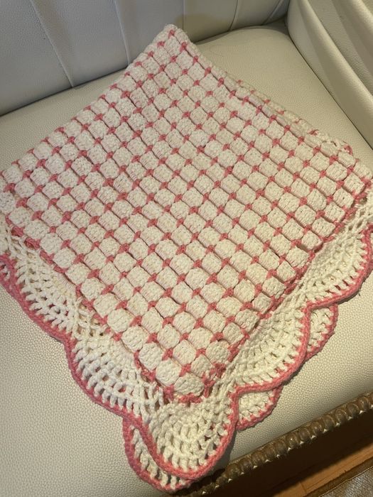 Mantinha bebé handmade em croché