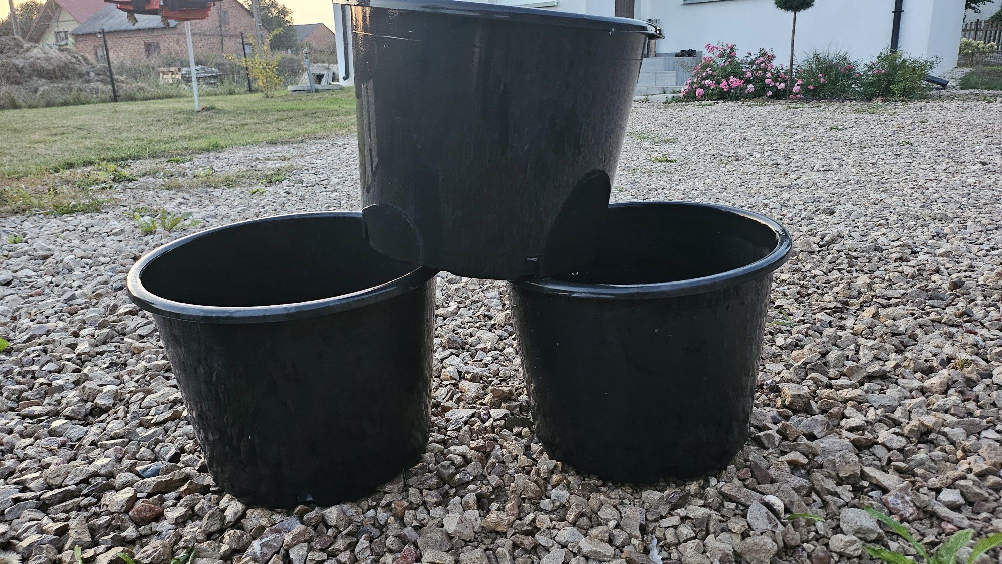 Donica duza plastikowa mocna x5