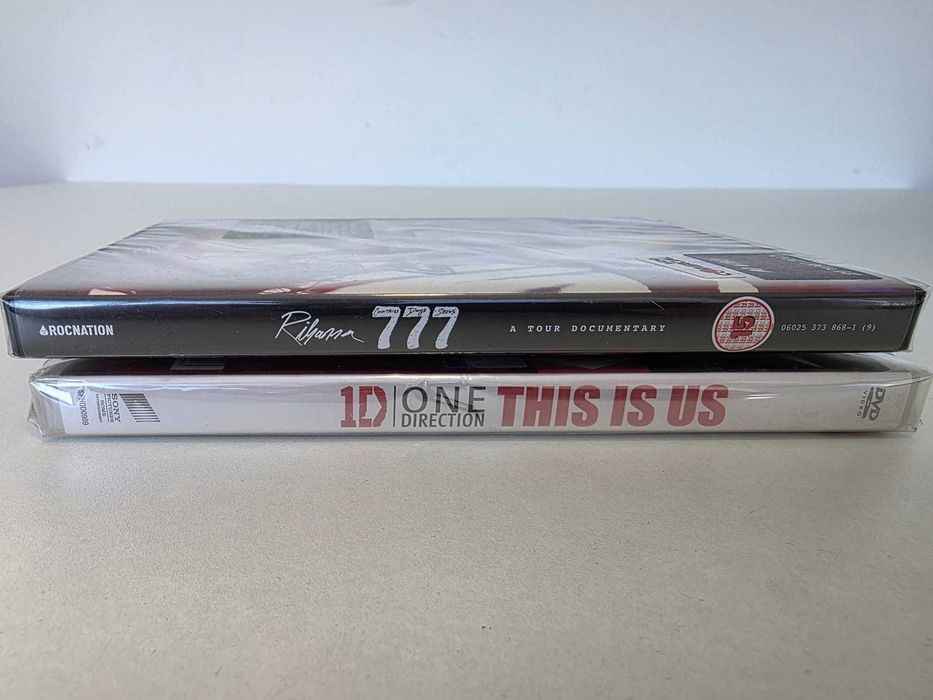 Lote 2 DVDs Novos – Rihanna 777 Tour + One Direction This Is Us