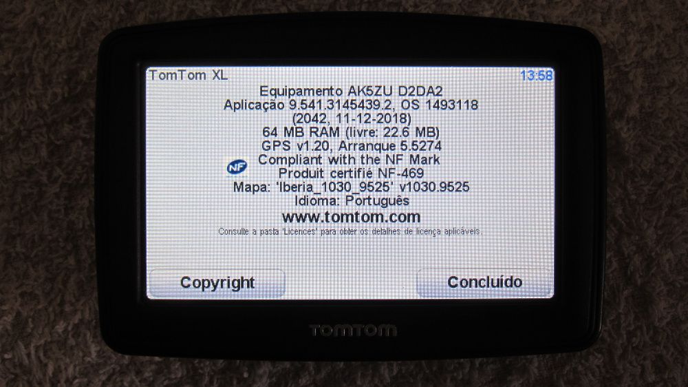 TomTom XL 16 caracteres