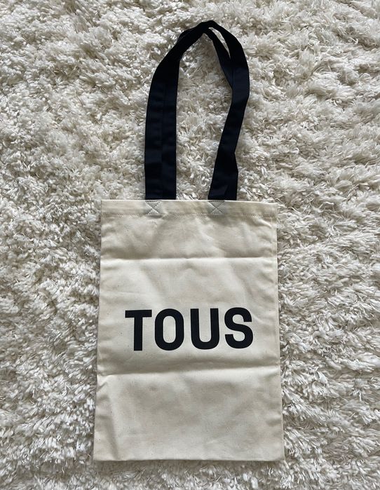 Bawełniana siatka torba Tous na zakupy nowe logo