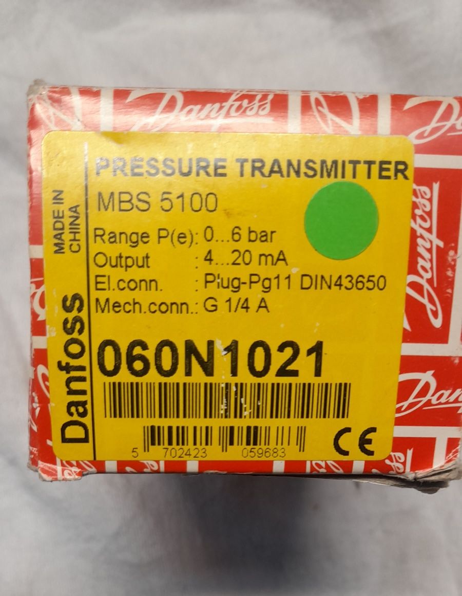 Przetwornik ciśnienia Danfoss 0-6 bar 4-20mA MBS 5100