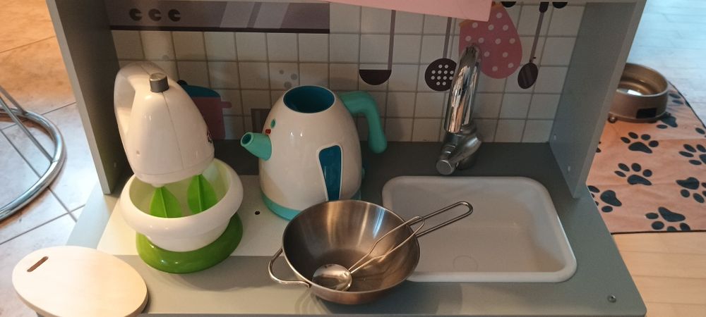 Kuchenka drewniana zabawka dla dziecka akcesoria