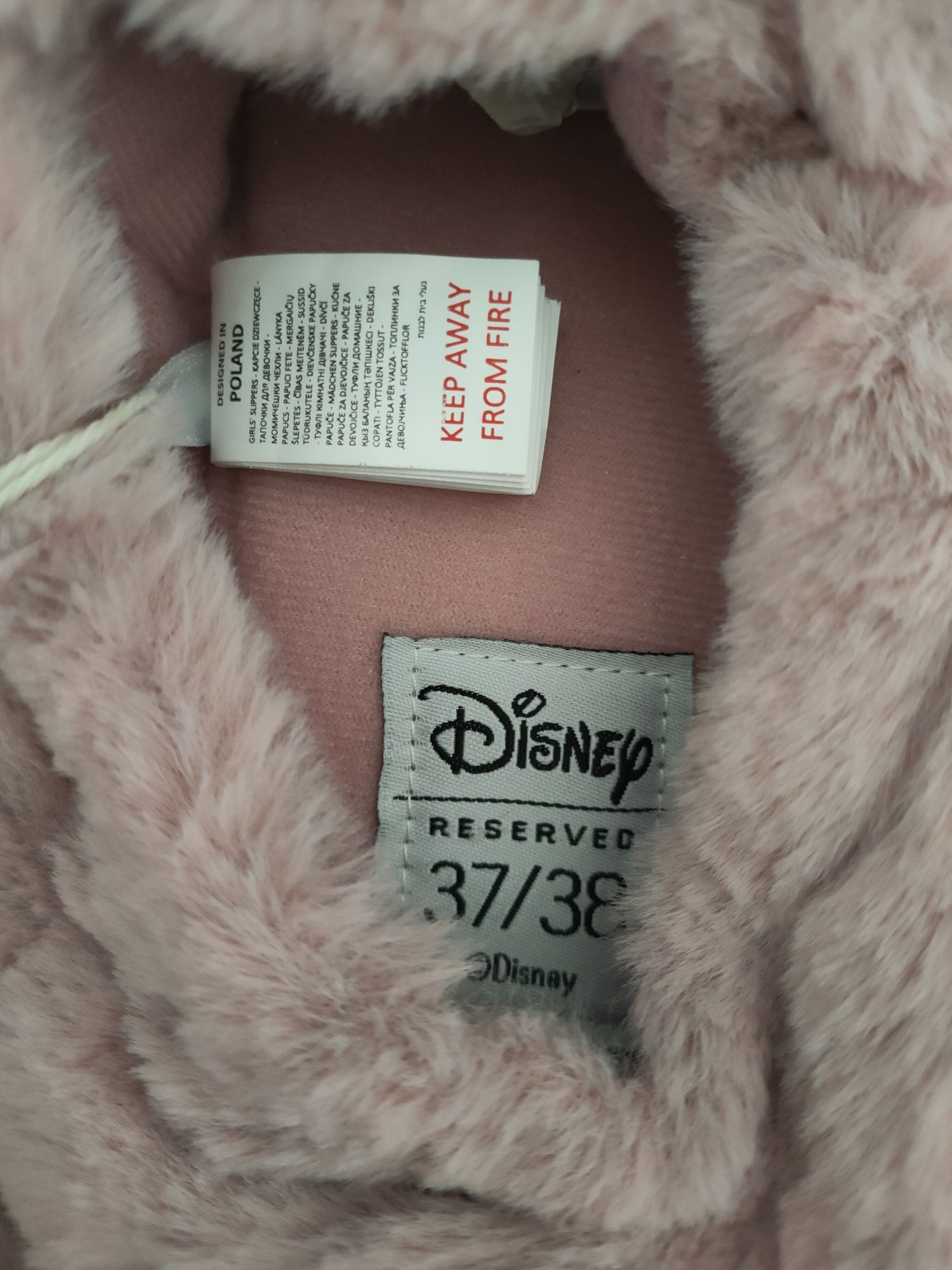 Kapcie dziewczęce Reserved Myszka Minnie 37/38 Nowe