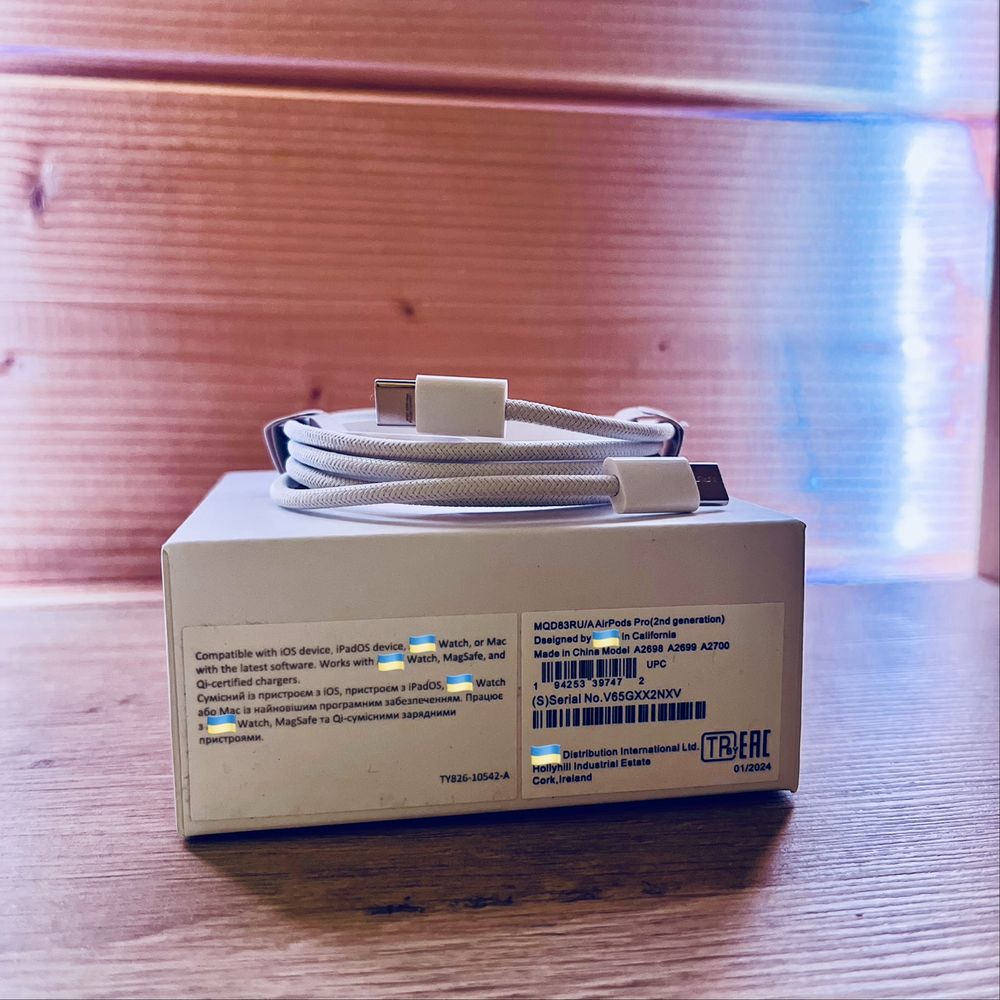 Чохол в подарунок / AirPods Pro 2 USB-C / ШУМОДАВ ПРАЦЮЄ / НОВІ
