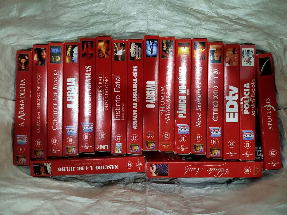 Coleção de filmes TV Guia em VHS