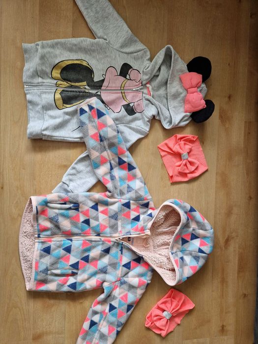 Dwie Bluzy dla dziewczynki 98 hm cool club gratis opaski