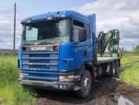 Scania 124/420 L EURO 2  SPRZEDAM samochód ciężarowy z dźwigiem HDS