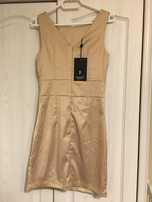 Sukienka elegancka nowa SisterS Point złota S/M 36/38
