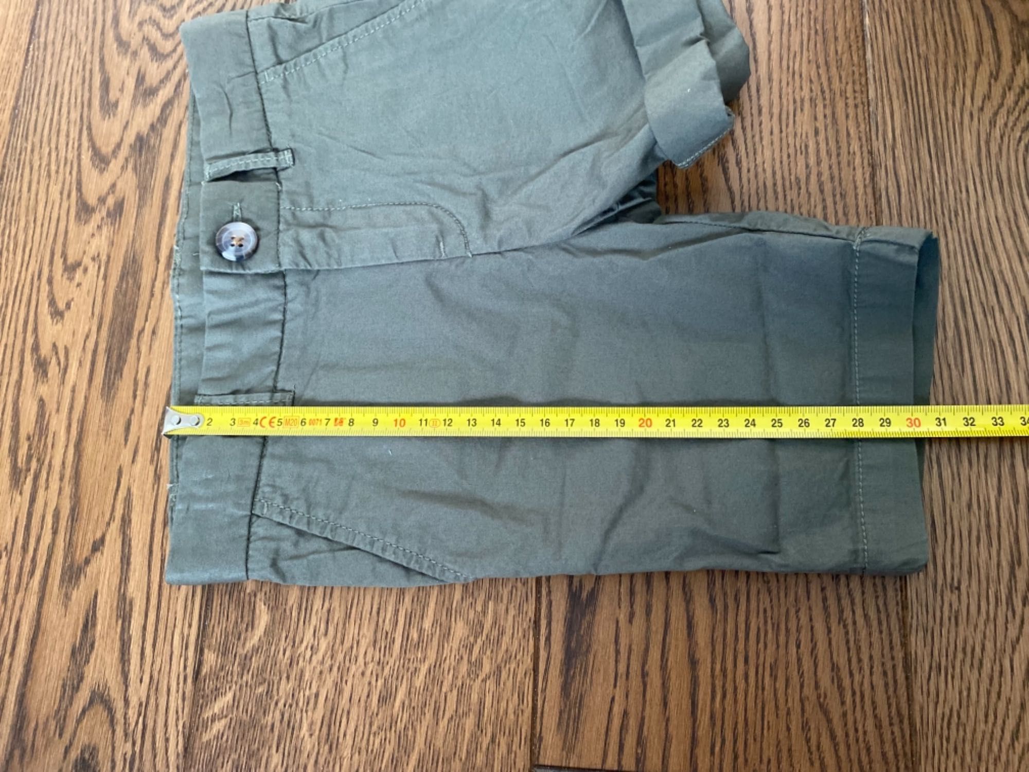 H&m nowe szorty krótkie spodenki khaki zielone wojskowe 98