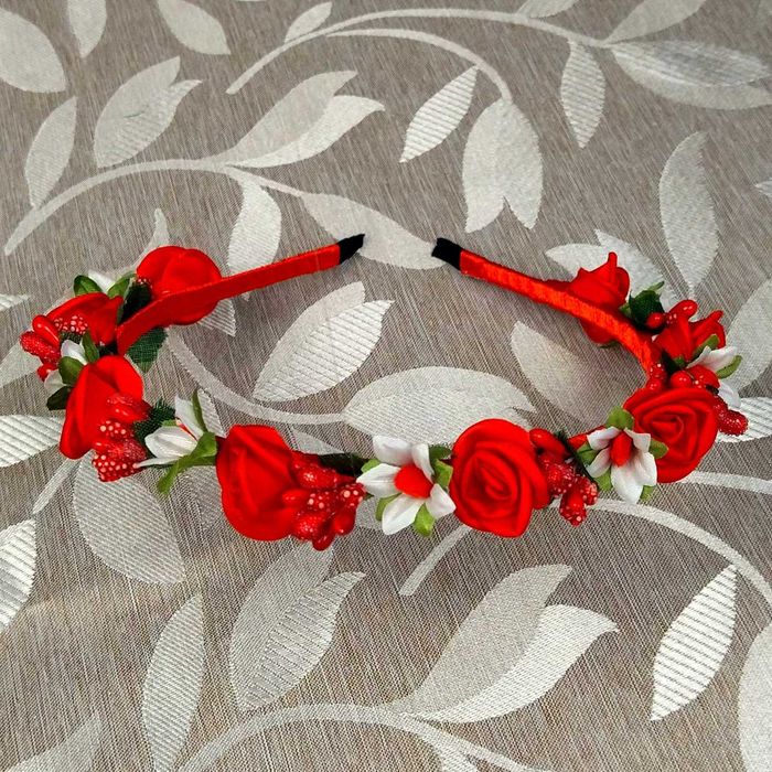 Віночок український Віночки з трояндами Вінок Венок на голову Веночек