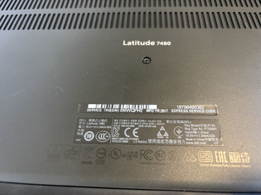 Dell Latitude 7480 14' FHD IPS i5-7300u по запчастинам