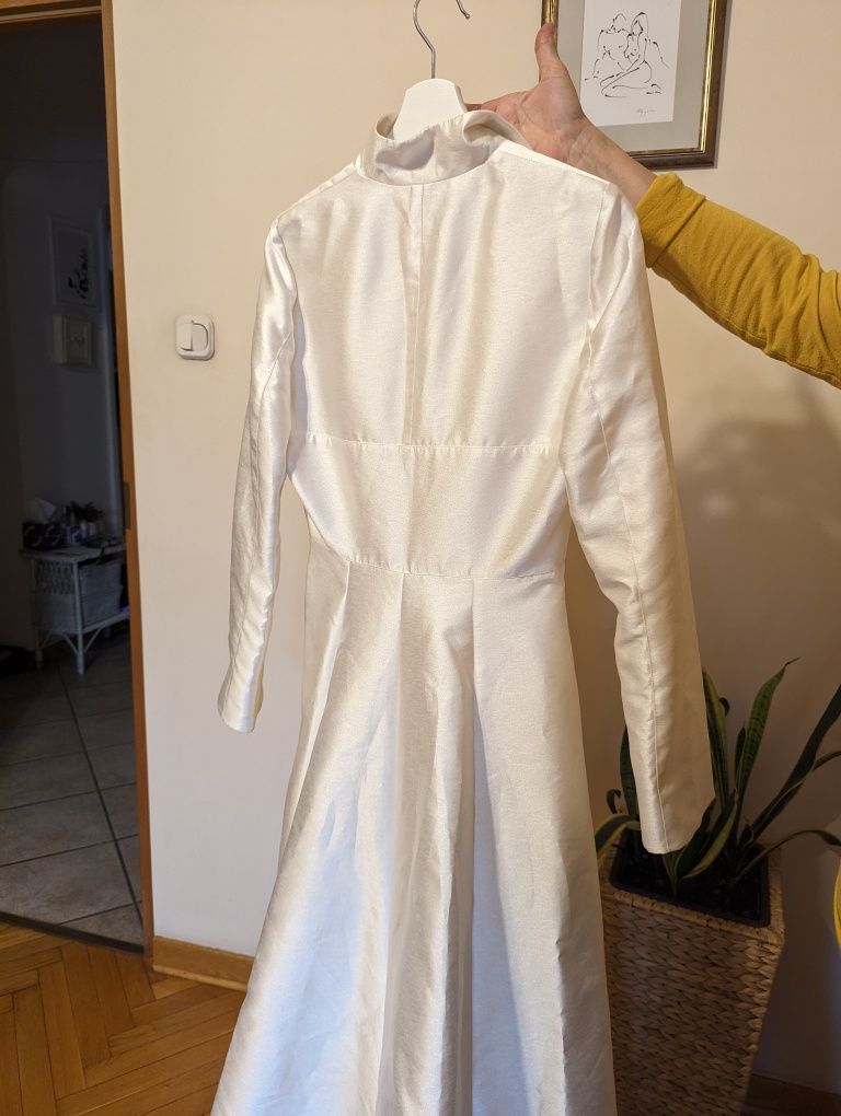 Cymbeline płaszcz ślubny z długim rękawem
