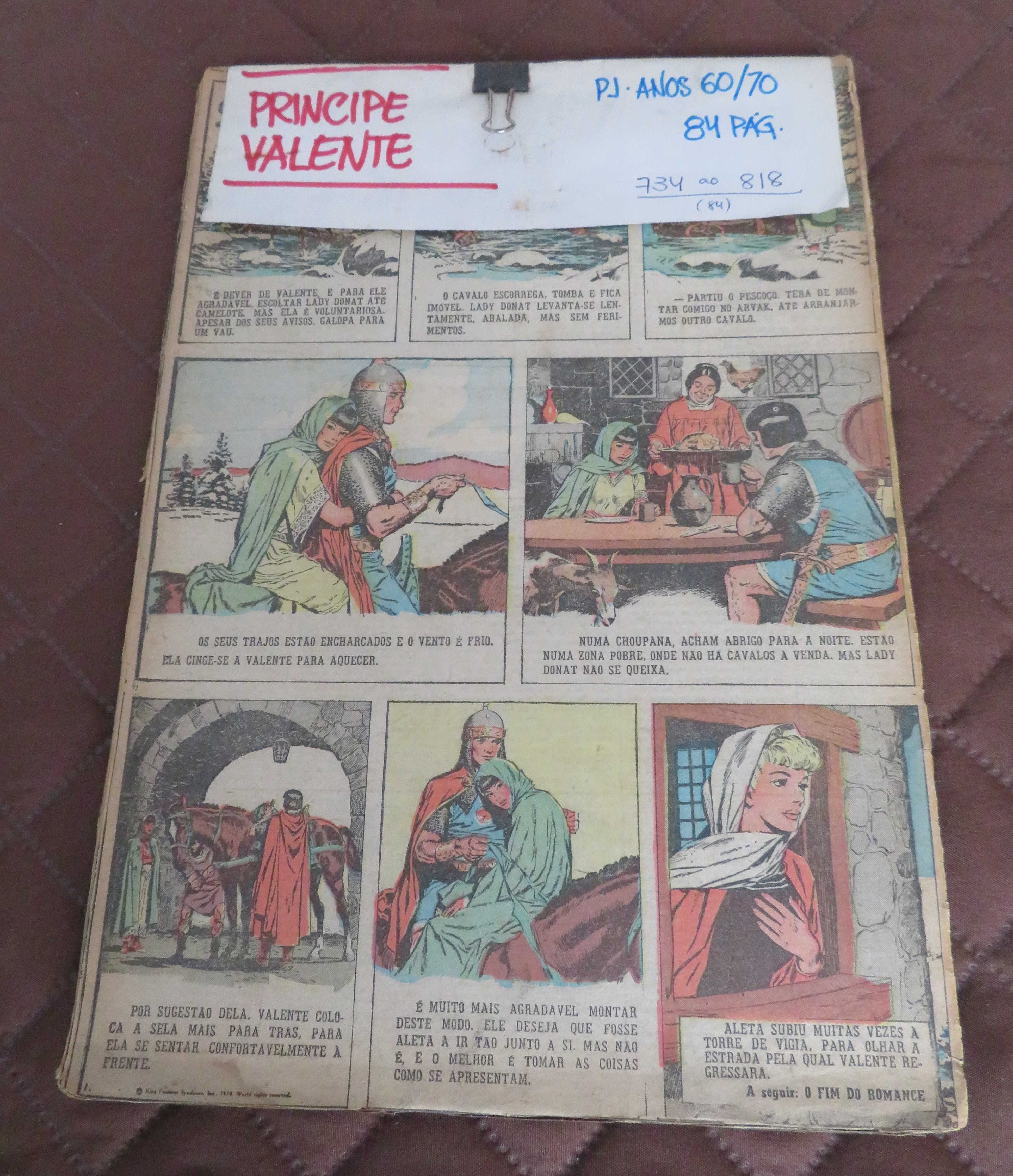 BD - Principe VALENTE/Páginas do Jornal PJ (Anos 60 / 70) - com OFERTA