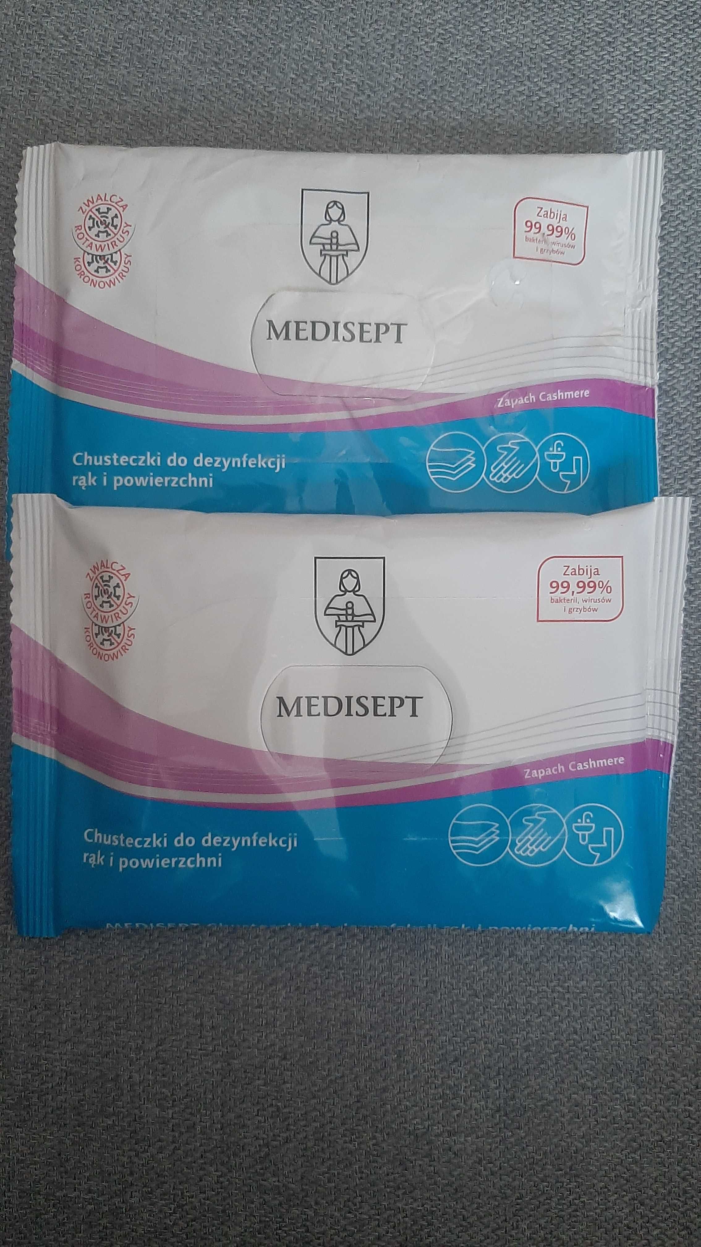 Medisept chusteczki do dezynfekcji rąk i powierzchni 15 szt. + gratis