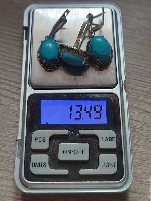 Срібний комплект Бірюза