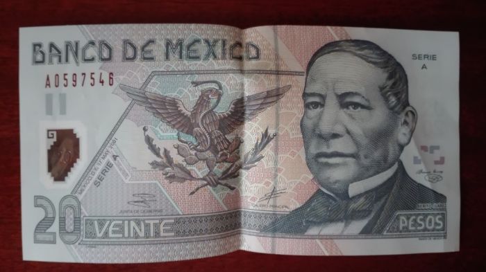 Nota 20 pesos México