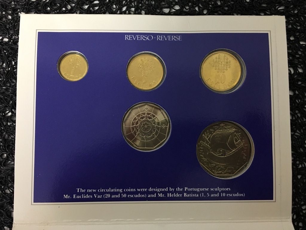 Colecção de moedas não circuladas 1986