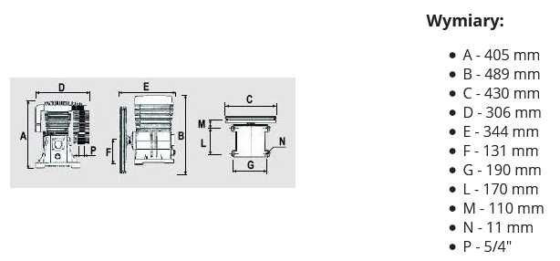 Pompa do kompresora Sprężarka ABAC B-5900B Kupczyk 653 l/min