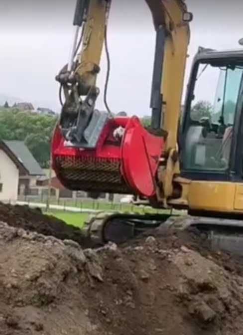 Łyżka przesiewająca PRZESIEWAMY.PL Model 4x85 dla maszyn 4t - 6t