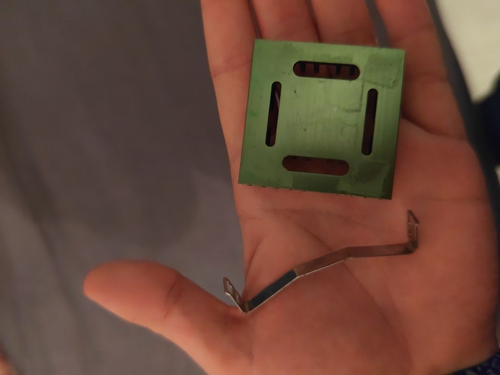Oryginalne chłodzenie pasywne - radiator Pentium mmx 200 mhz retro pc