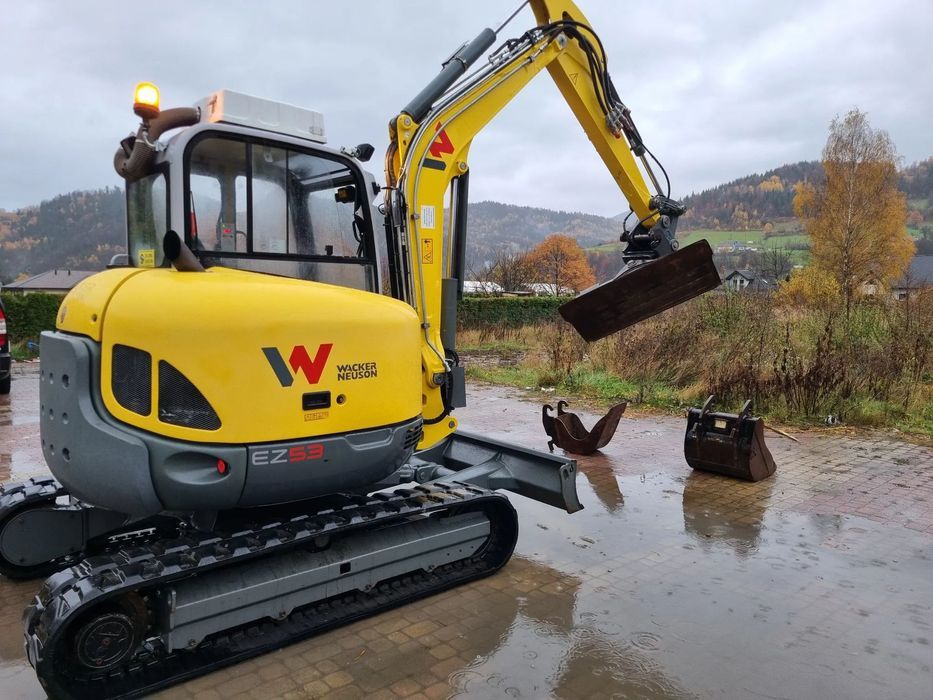 Wacker Neuson EZ53 Koparka 5,8 tony jak Nowa 2018r 1690mt wersja z urządz.do ochrony powietrza azbest itd Klima 3x łyżka Hydrauliczna Perkins silnik z Norwegii  Zero luzów i wycieków! Maszyna jak Nowa nie katowana Zero zniszczeń !
