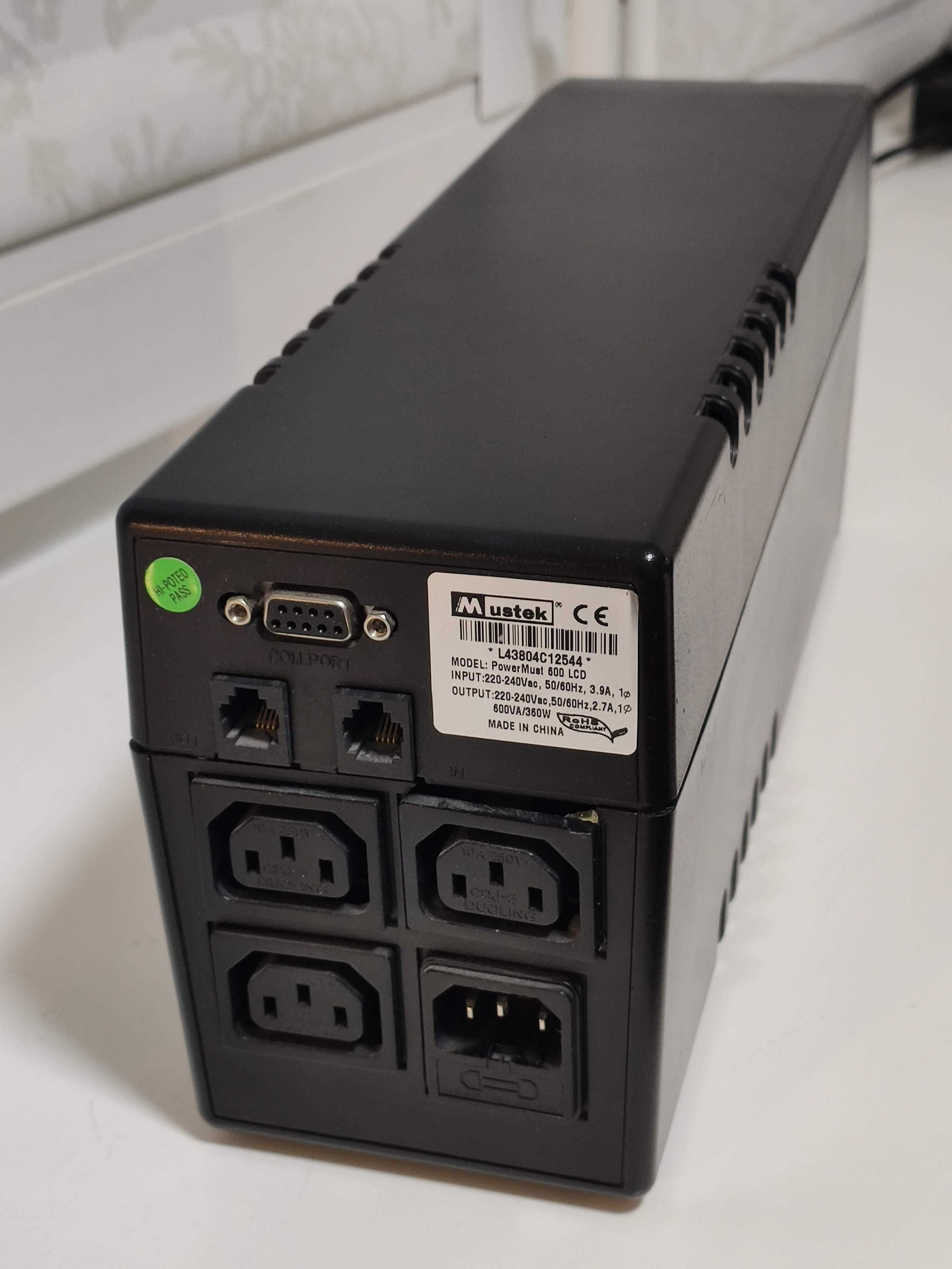Безперебійник Mustek PowerMust 600 LCD під ремонт або на запчастини