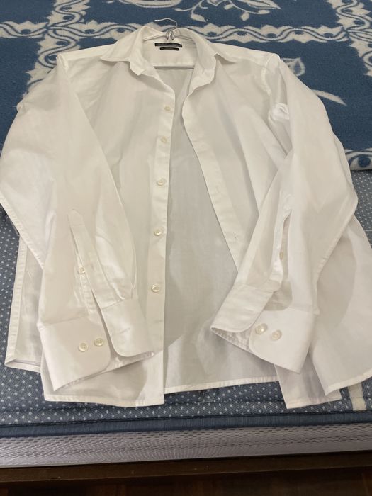 Camisa de Homem Brana - Mango - Tamanho M. - Nova