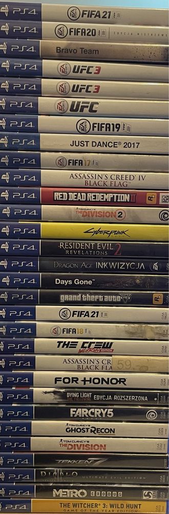 Gra ps4 fifa gta tekken minecraft diablo ufc i inne cena za sztuke