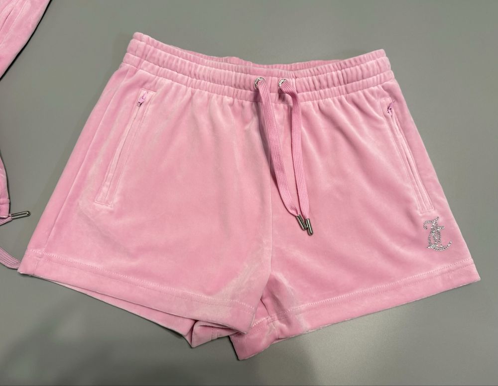 Велюрові шорти Juicy Couture оригінал нові рожеві Xs, S з бірками