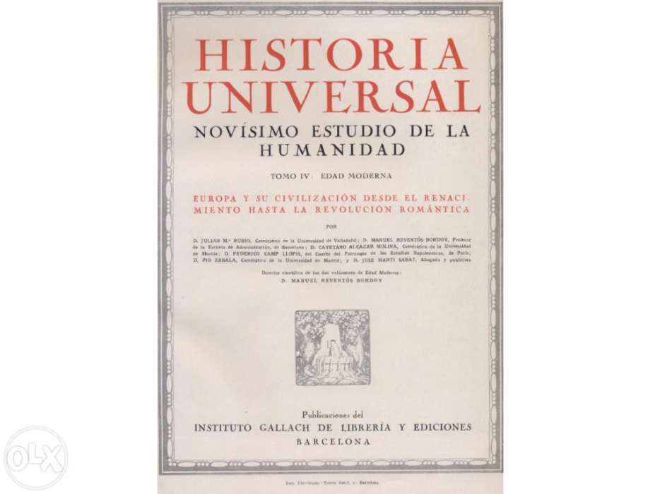 História universal novisimo estudio de la humanidad