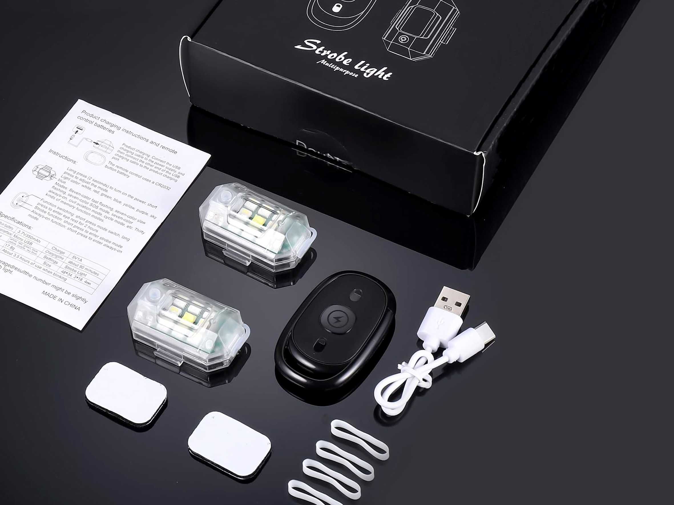 Luz estroboscópica LED com controle remoto