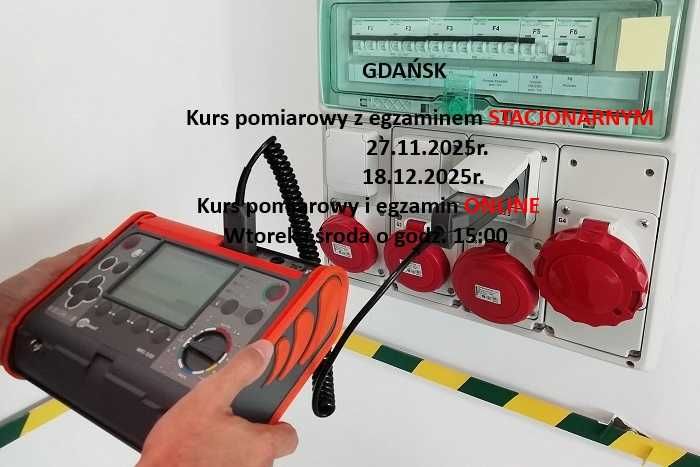 GDAŃSK szkolenie pomiarowe uprawnienia elektryczne G1 18.12.2025r.