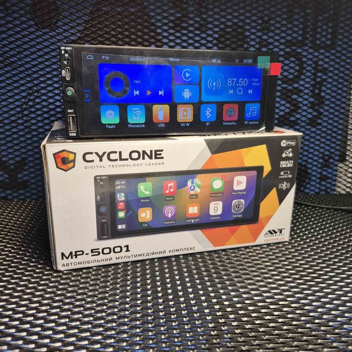 Автомагнітола 1DIN Cyclone MP-5001
