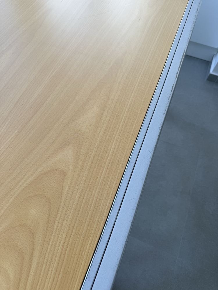 Mesa refeição extensivel tampo madeira