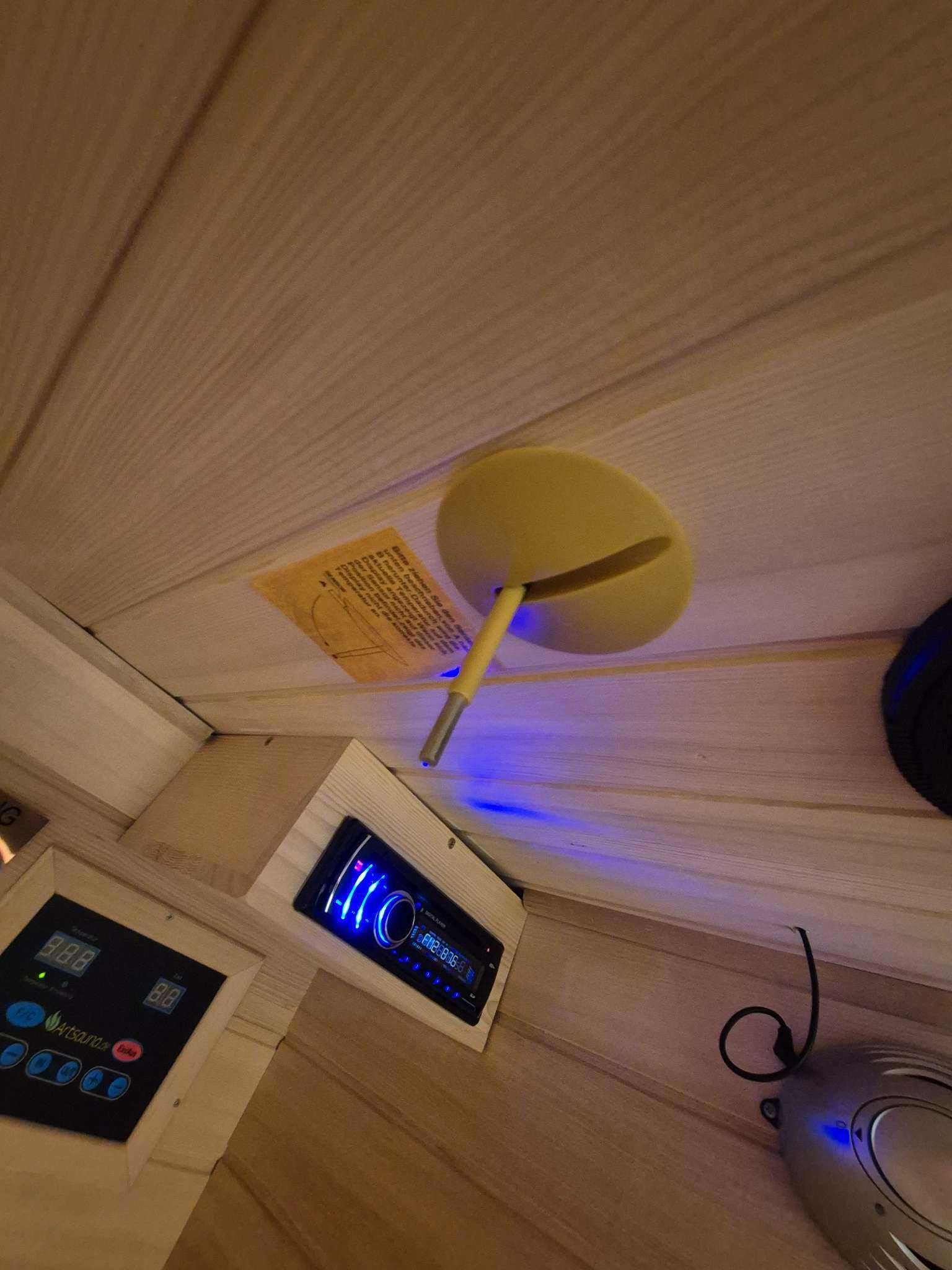 Sauna FIŃSKA + Sauna INFRARED 2w1+nowy piec 3kW 220 V 2 os