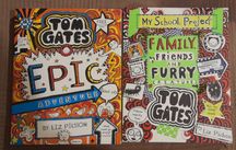 2 książki Tom Gates: Epic i Familly, friends and furry, ENG Liz Pichon