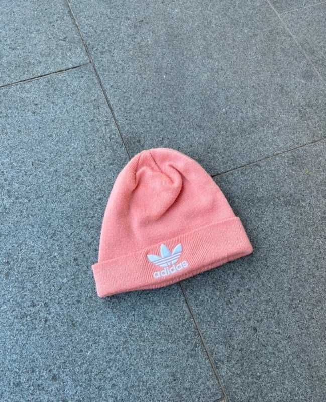 Czapka Damska Beanie Różowa Adidas Old Logo, Adidas Originals Onesize