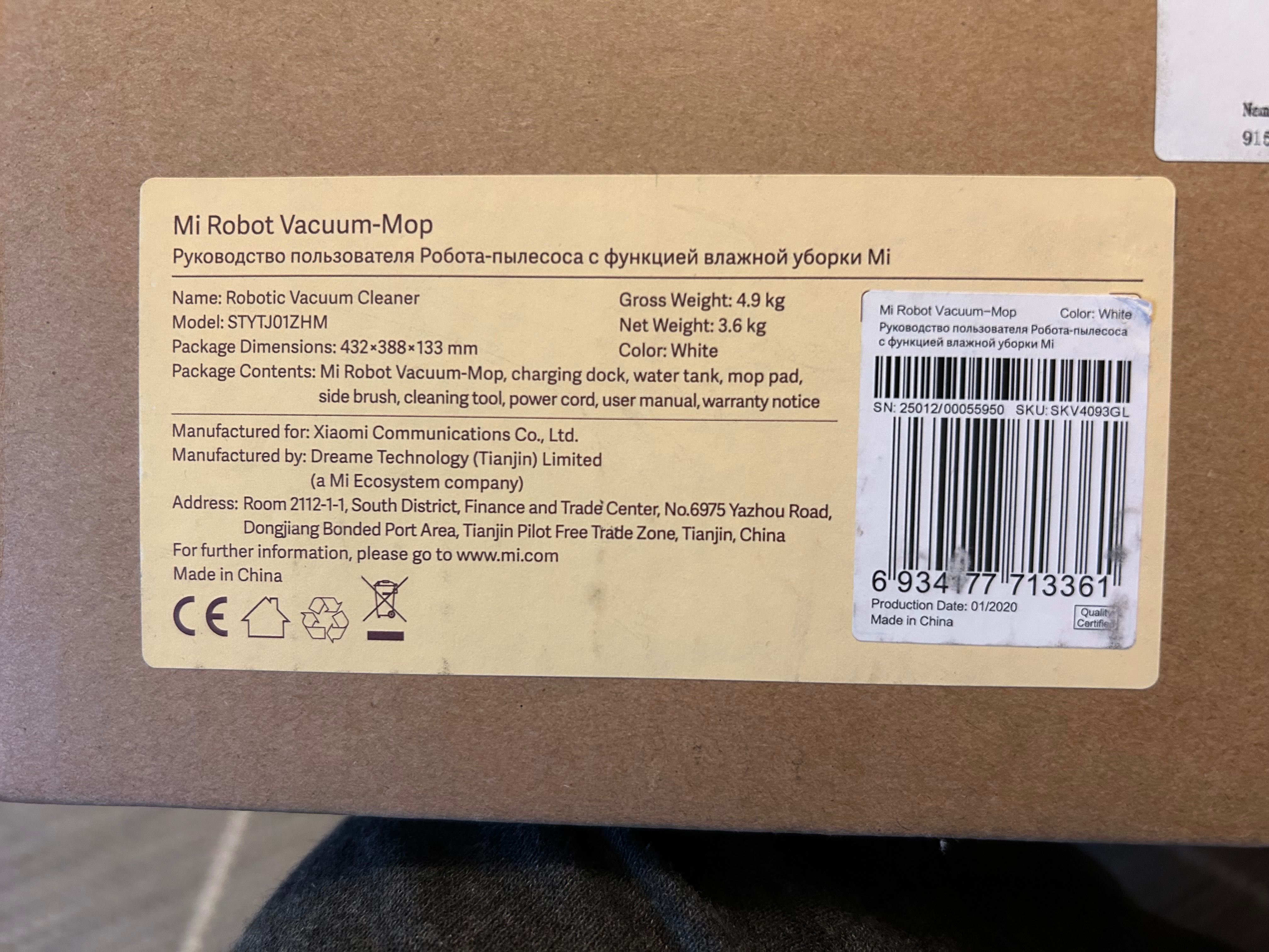 Xiaomi Mijia Robot 1C z opcją mopowania