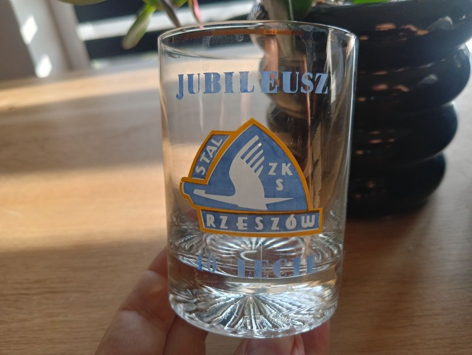 Stal Rzeszów szklanki jubileuszowe