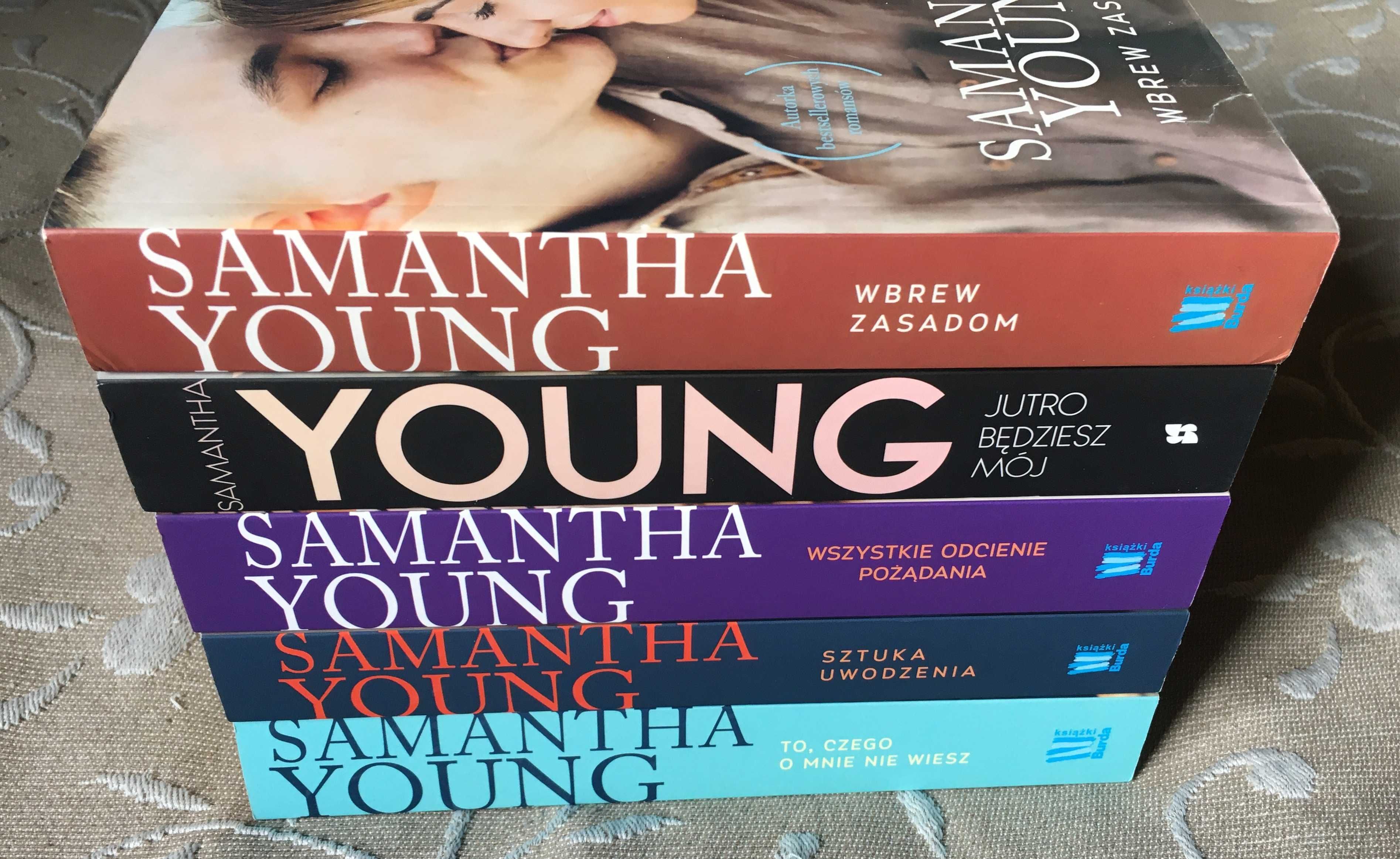 5x Samantha Young: Sztuka uwodzenia, Jutro będziesz mój, Wbrew zasadom