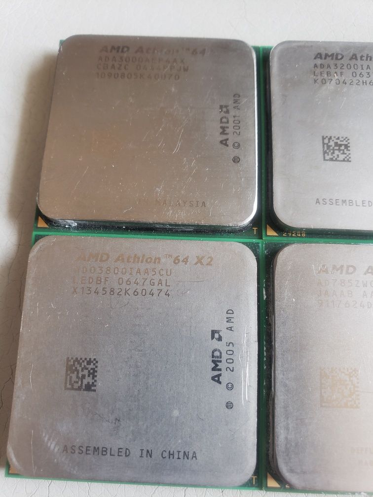 procesory 6 szt  Amd i jeden Intel