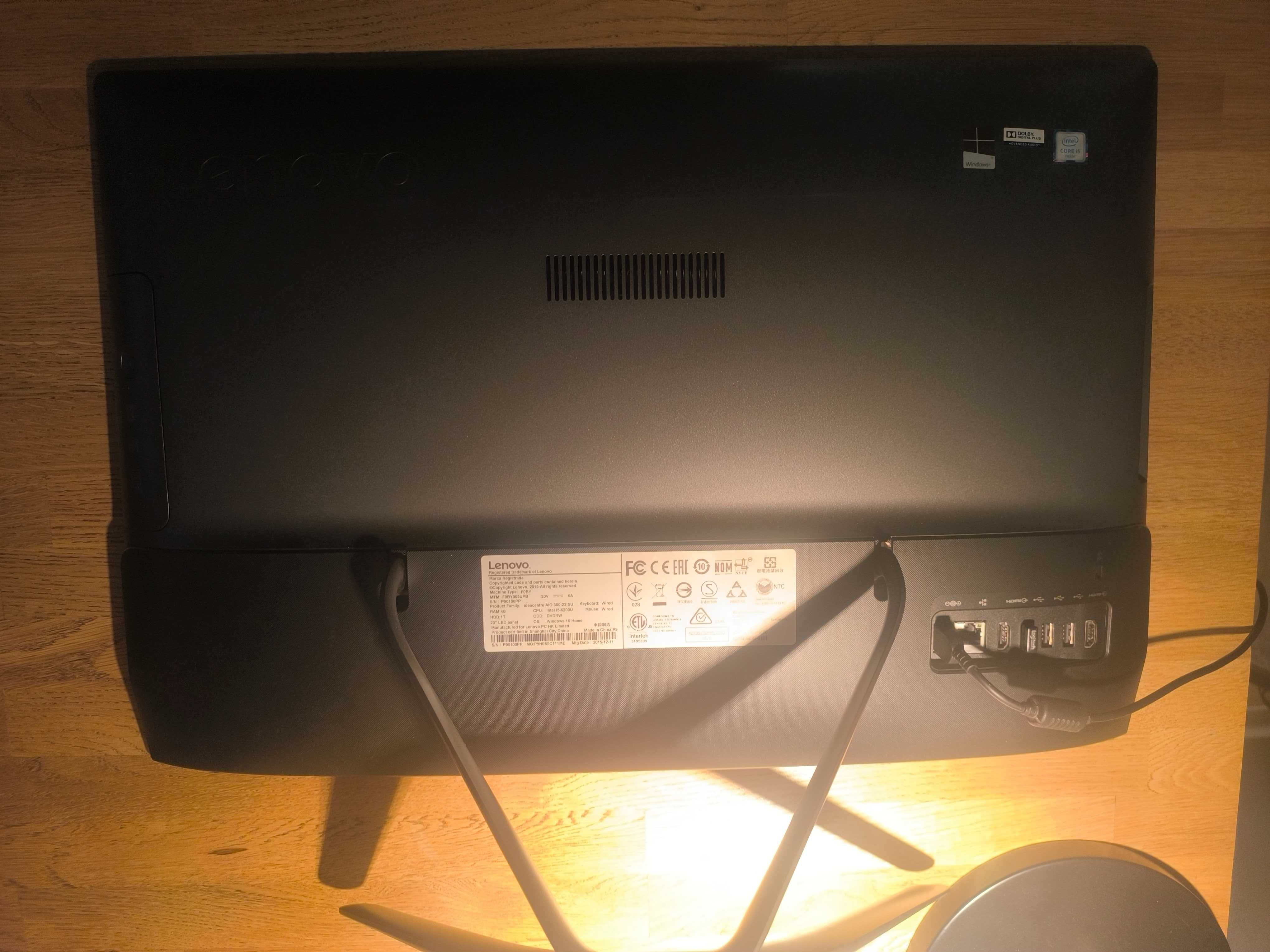 Komputer Lenovo AIO IdeaCentre 300-23ISU i5 6200 2.30GHz 4CPUs 8GB RAM