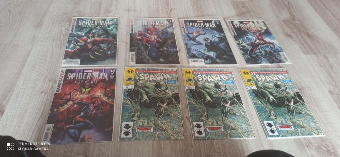 Spider-man Batman Spawn komiksy  USA varianty