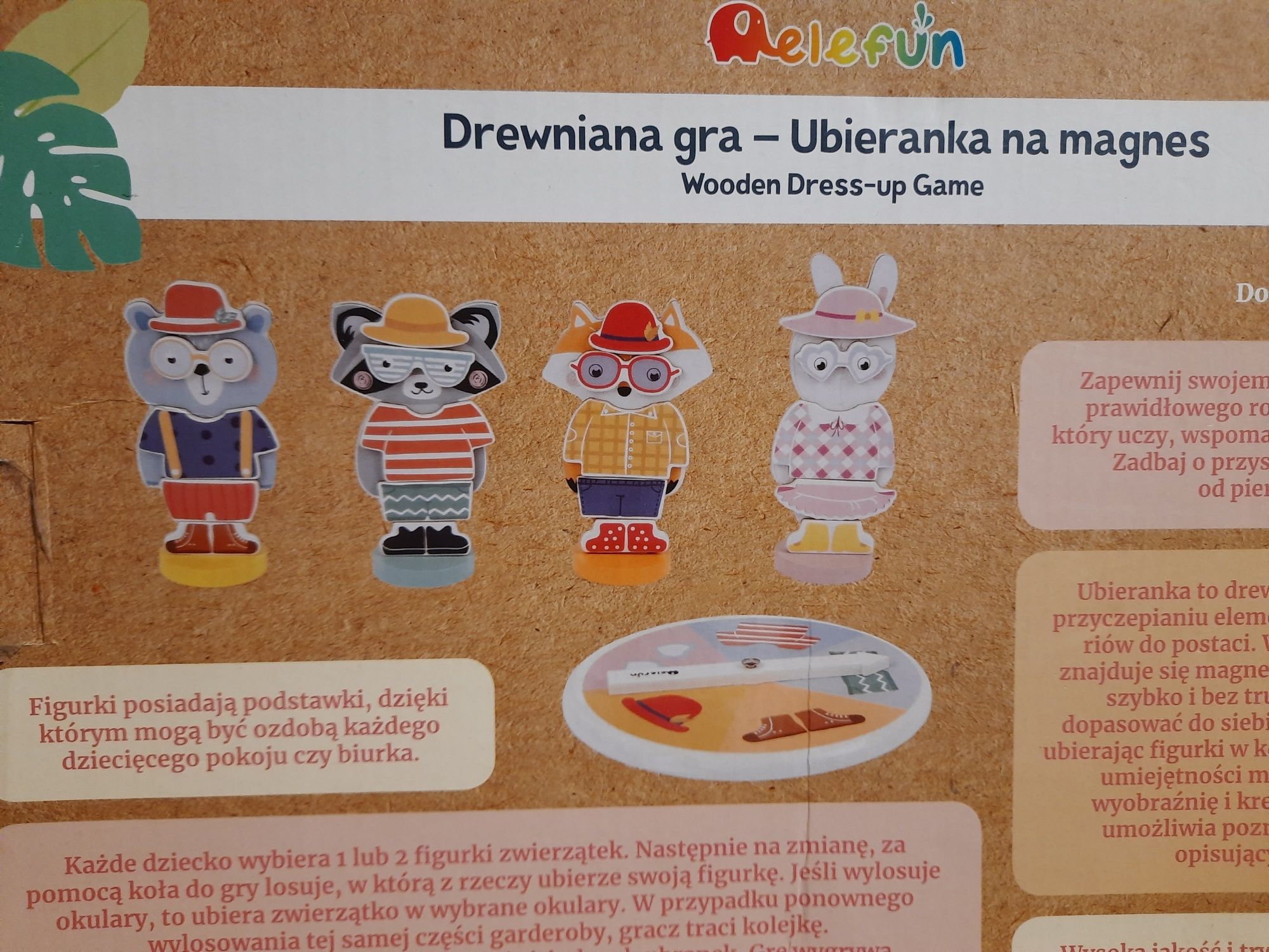 Elefun drewniana ukladanka