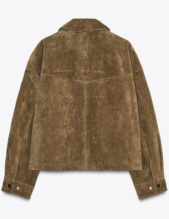 Zara невловима трендова шкіряна куртка-бомбер, розмір С,М та Л