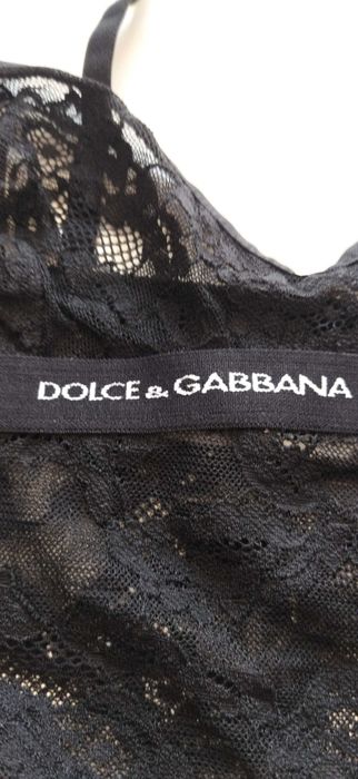 DOLCE & GABBANA top koszulka koronkowa koronka
